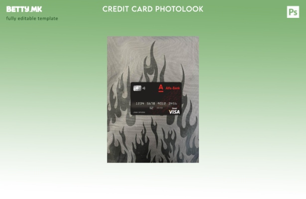 модерен стил Белорусија Алфа банка виза картичка photolook пред шаблон